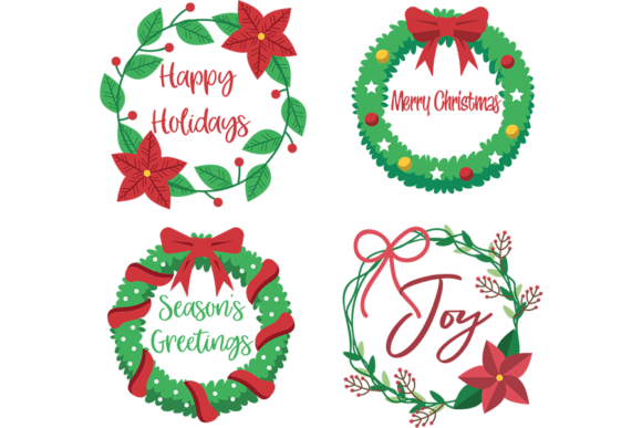 Beautiful Christmas Wreaths: A Festive Embroidery Design