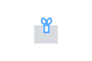 Christmas Gift Box Flat Vector Icon for Brand Graphics