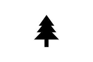 Christmas Tree Glyph Vector Icon: A Versatile Graphics Asset