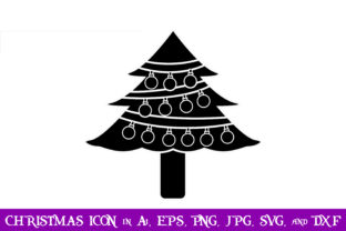 Christmas Tree Icon Graphics for Digital Products