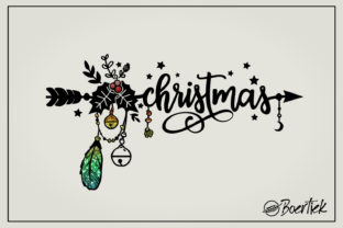Christmas Word with Arrow: A Designer’s Stitch Test