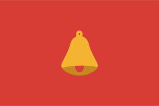 Colorful Christmas Bell Icon: A Festive Graphics Choice
