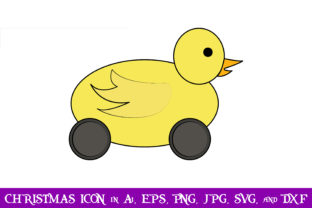 Duck Toy Christmas Icon: Graphics for Festive Branding