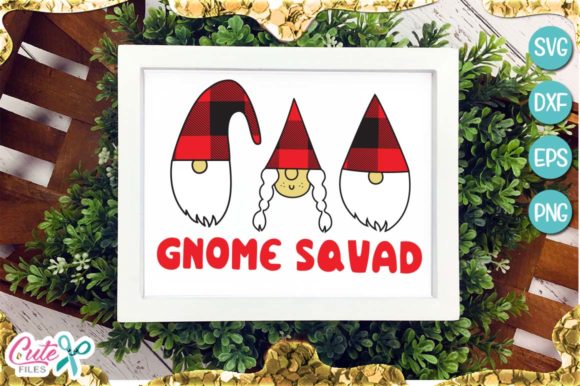 Gnome Squad Christmas: A Festive Graphics Asset for Crafts