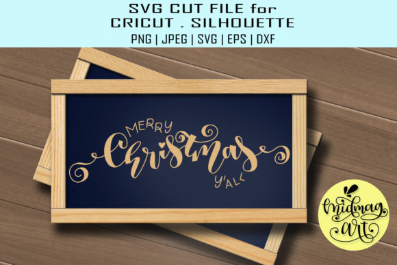 Merry Christmas Yall Sign: A Versatile Graphics Asset for Crafts