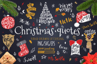 Review: Merry Christmas Quotes Lettering Set for Graphics and Crafts