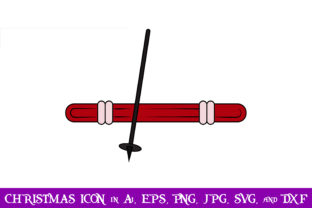 Ski Christmas Icon: Graphics and Icons for Branding